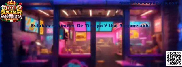 Ilustración sobre cómo establecer límites de tiempo y uso responsable en apuestas maquinitas